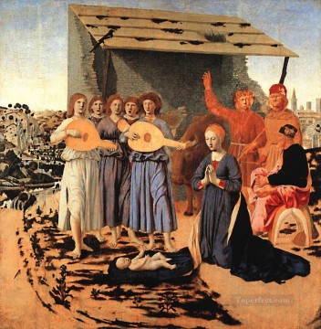  Italian Canvas - Nativity Italian Renaissance humanism Piero della Francesca